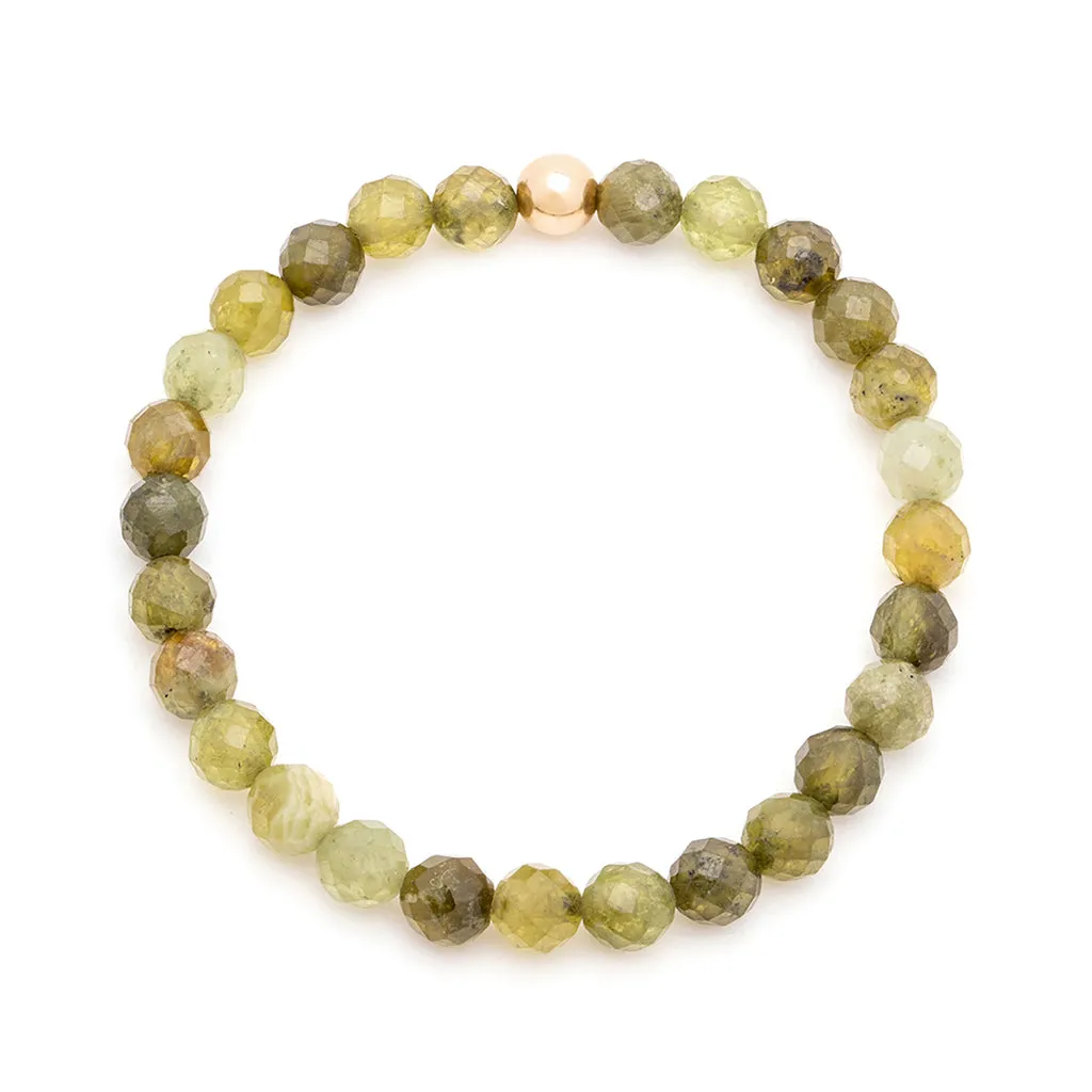 Social Bracelet | Green Garnet