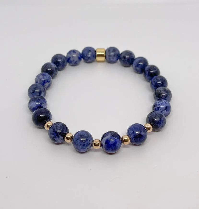 Sodalite Gemstone Bracelet 8mm