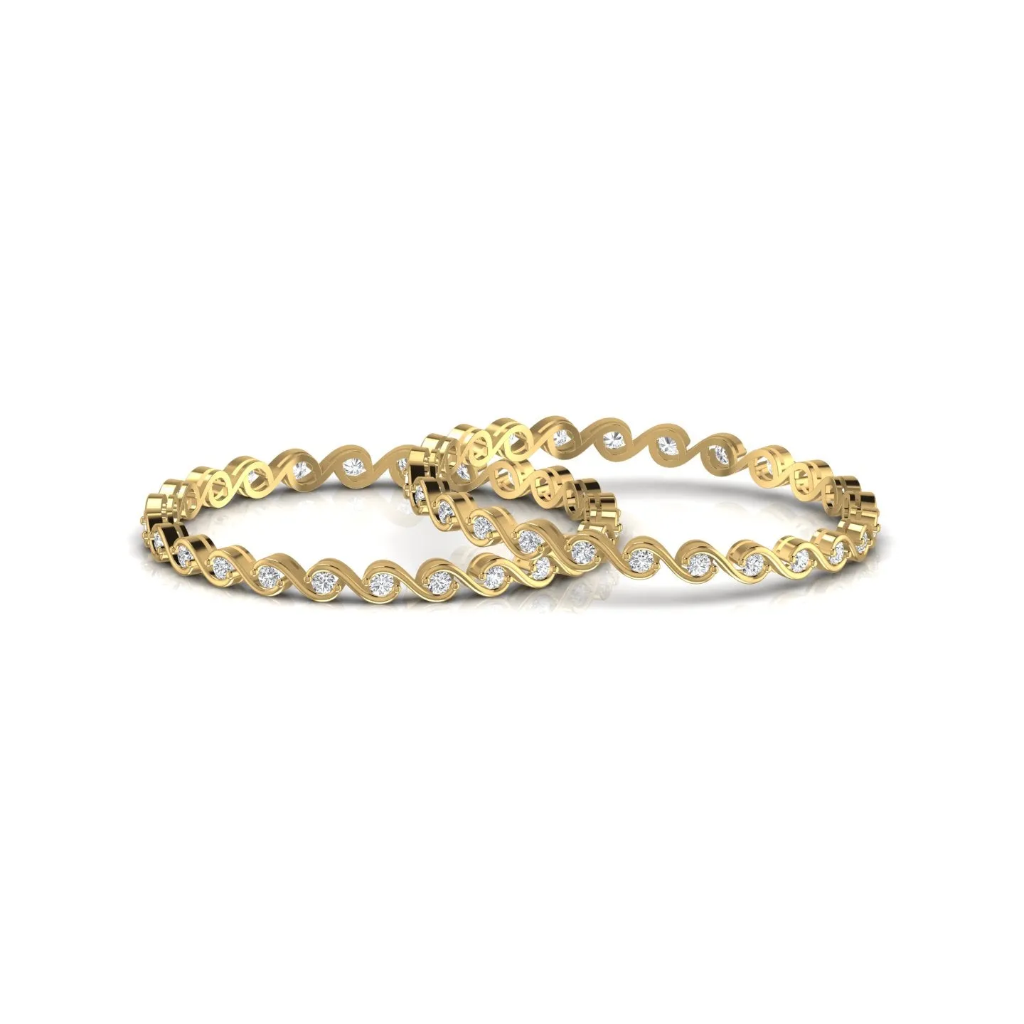 Spunky Lab Diamond Bangle