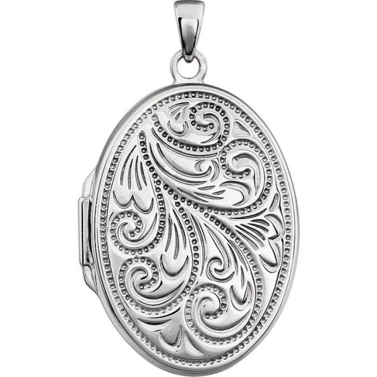 Sterling Silver Oval Locket