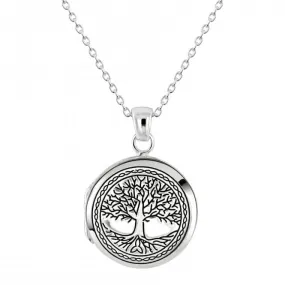 Sterling Silver Tree of Life Locket Pendant 98992OX