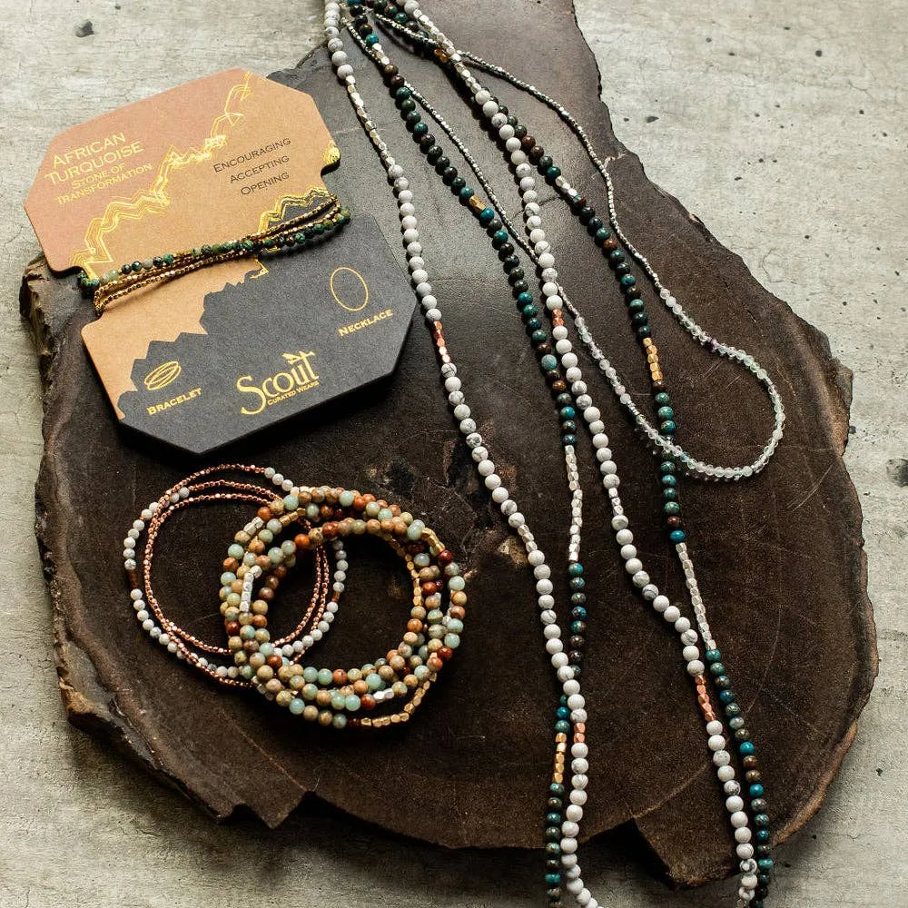 Stone Wrap - Turquoise / Gold - Stone of the Sky