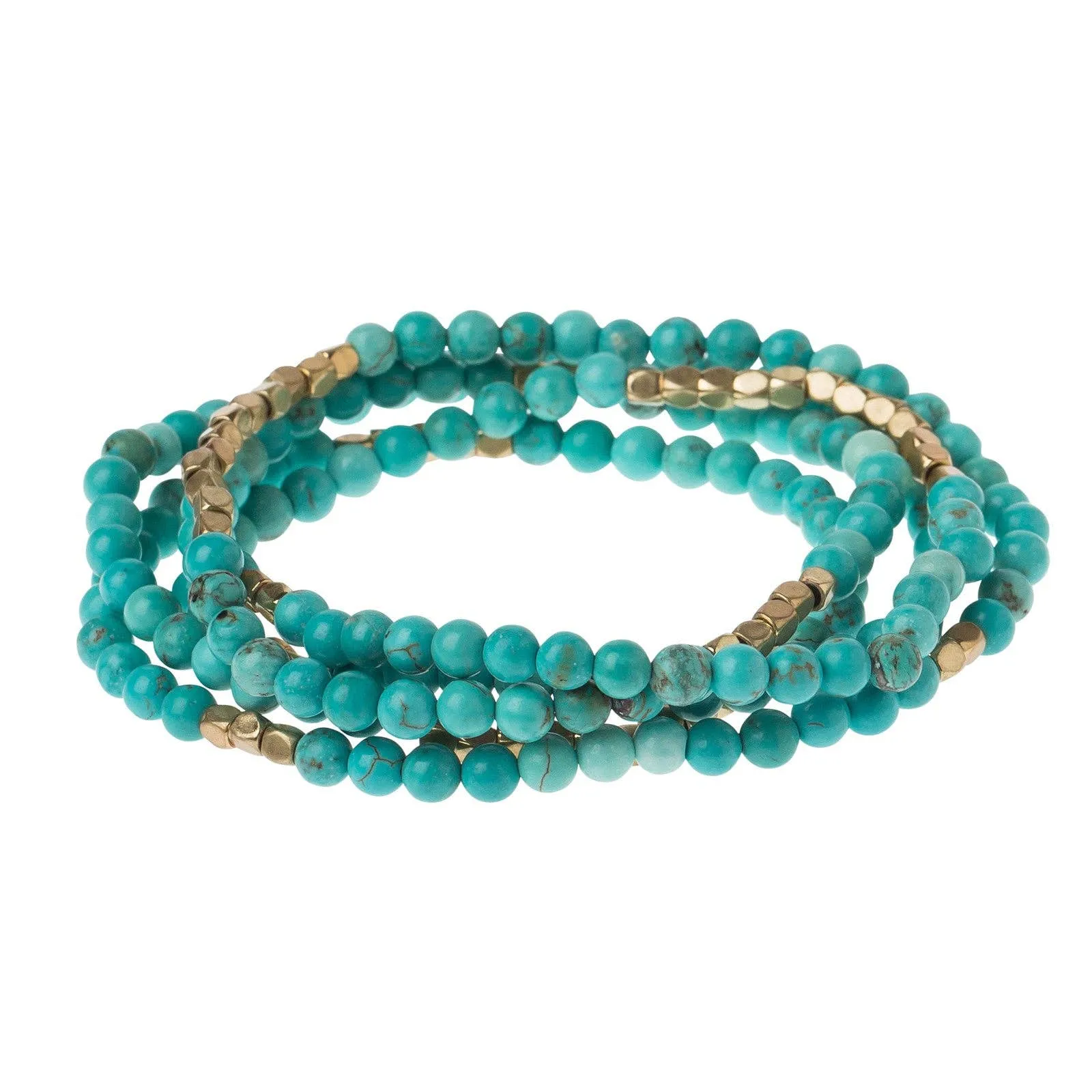 Stone Wrap - Turquoise / Gold - Stone of the Sky