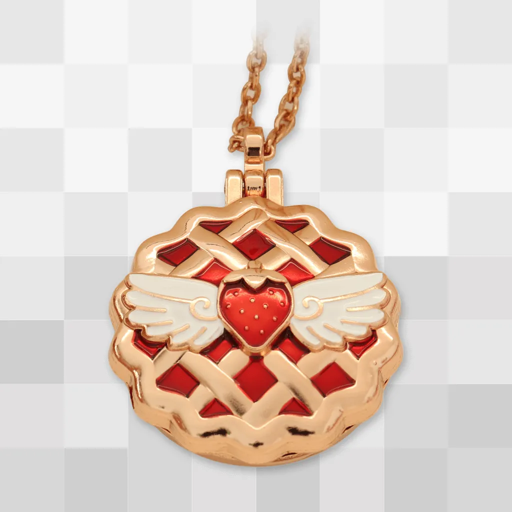 Strawberry Pie Mirror Locket