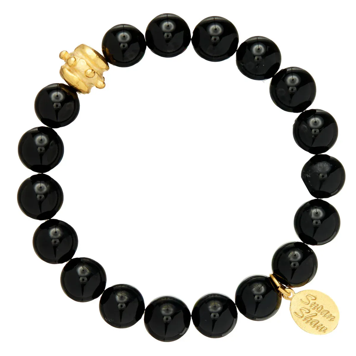 Susan Shaw Bailey Stretch Bracelet Black Onyx