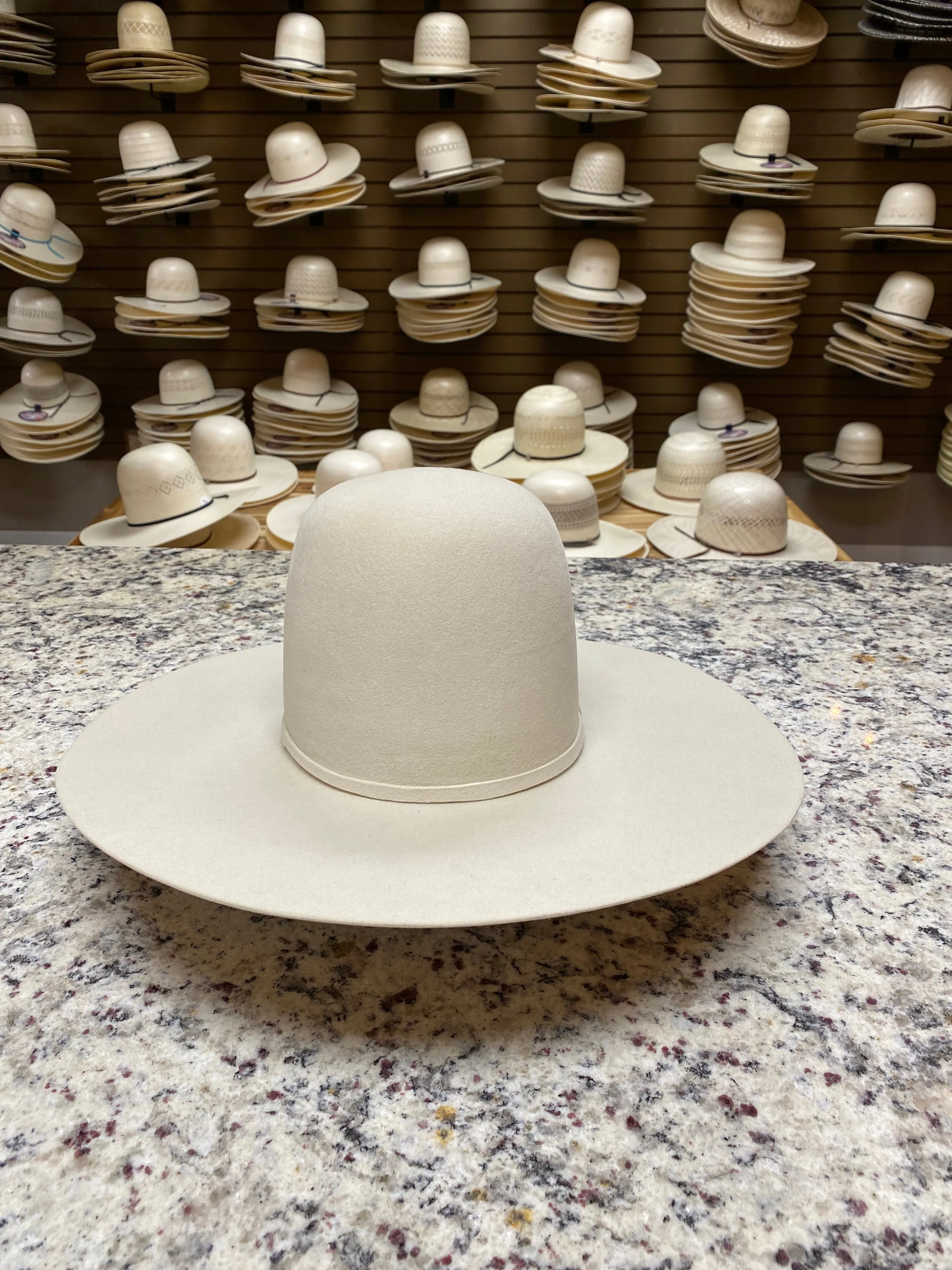 Tacchino - Open Crown Felt Hat - Cream