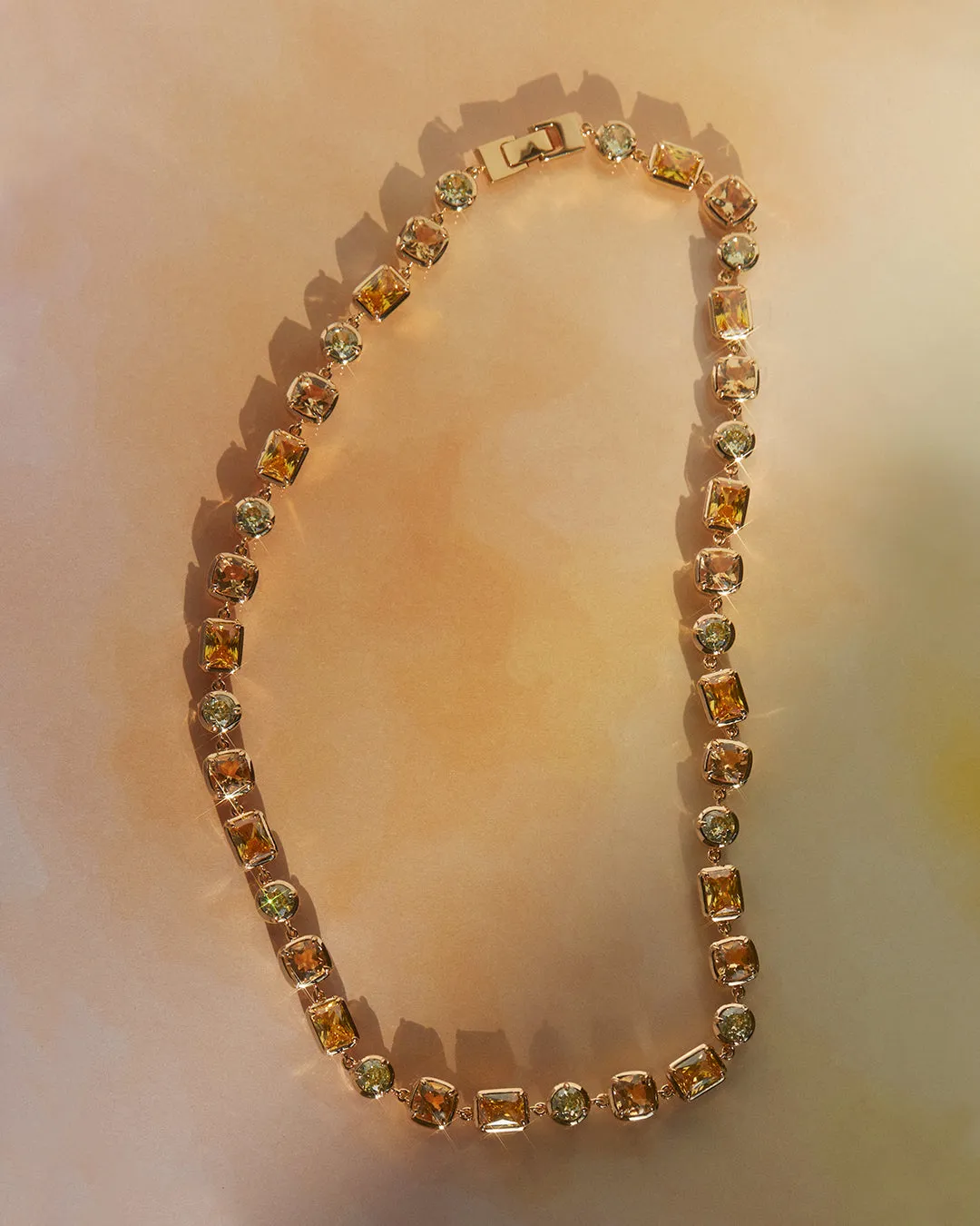 The Diana Bezel Statement Necklace