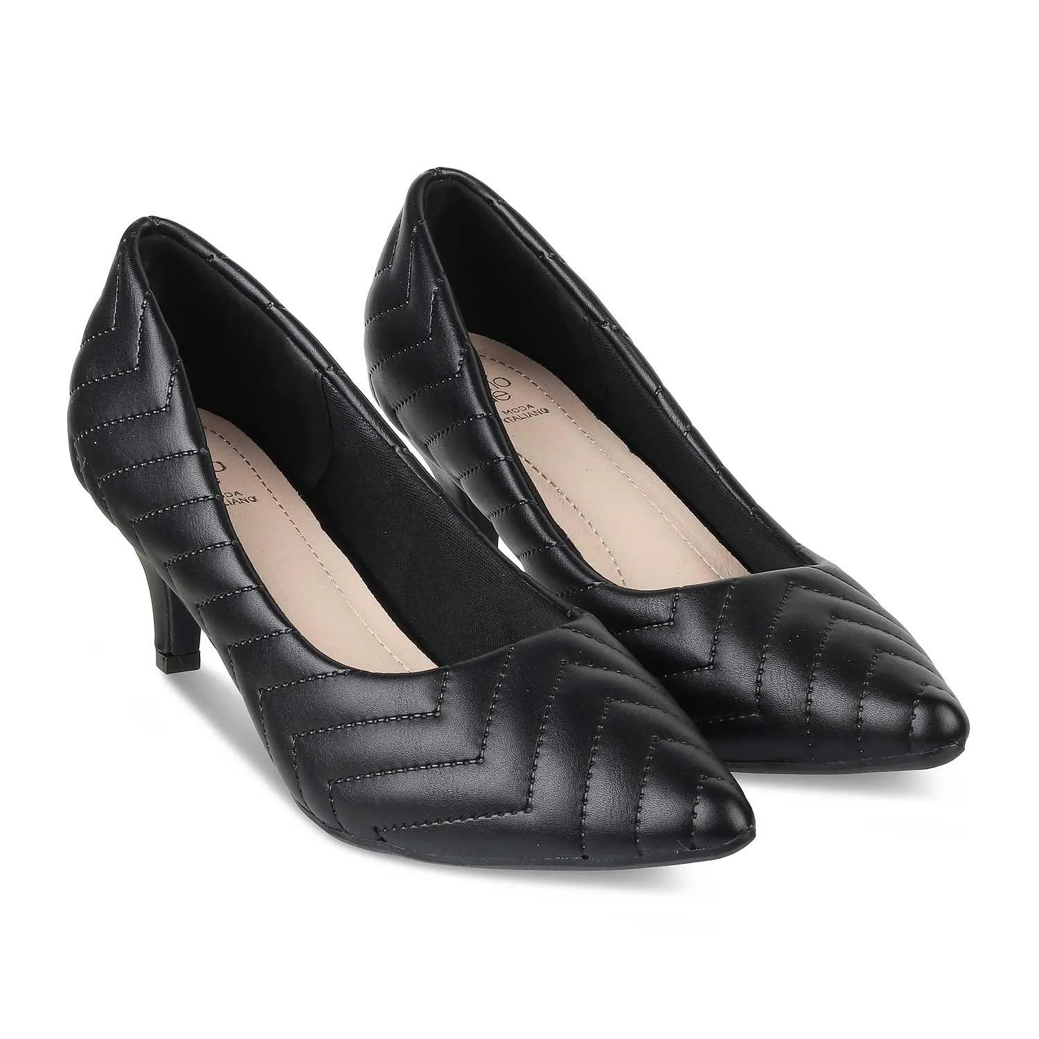 The Farese Black Women's Dress Pumps Heels Tresmode