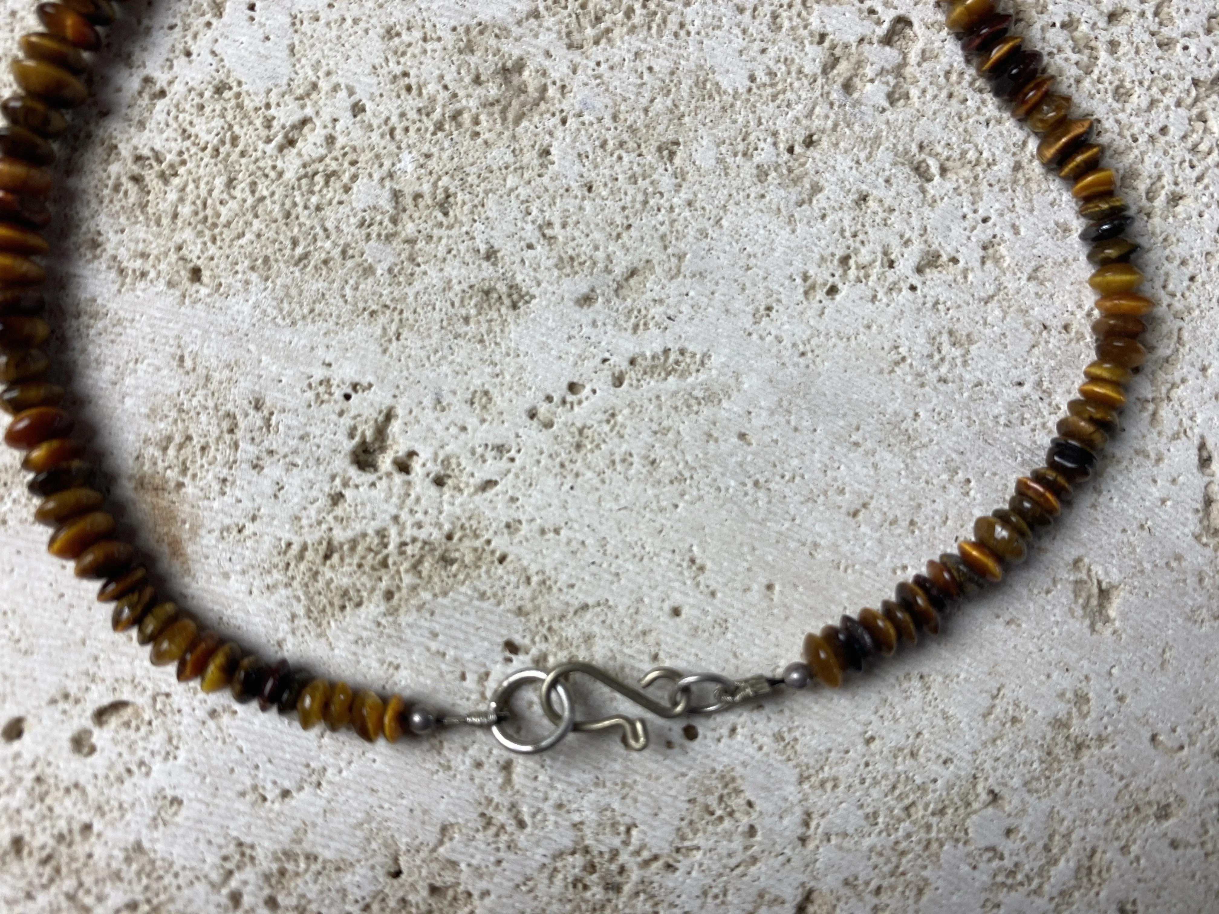 Tigers Eye Silver Necklace