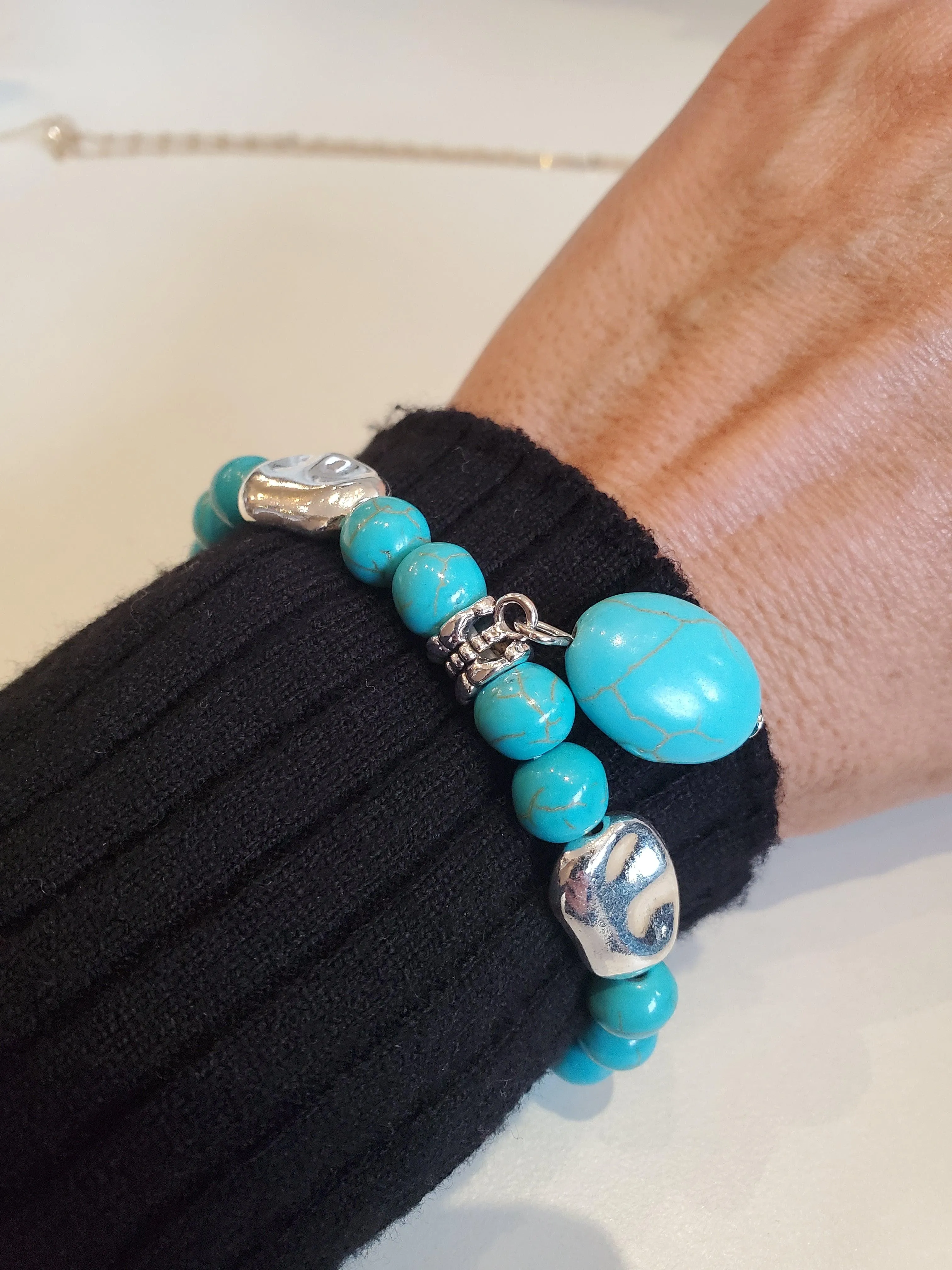 Turquoise Drop Bracelet