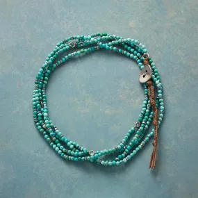 Twist And Turn Turquoise Wrap Bracelet