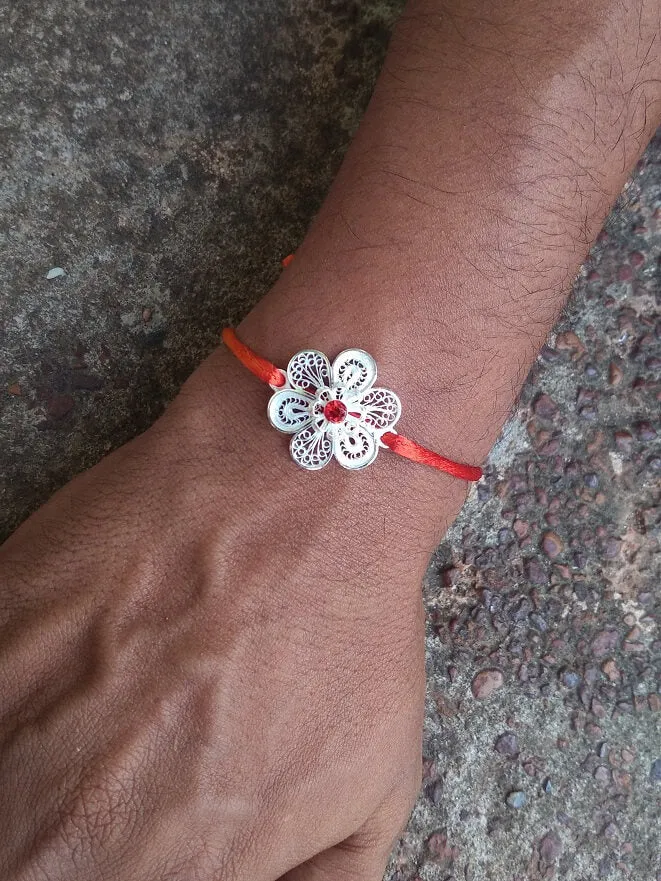 Unbreakable bond - Silver Rakhi