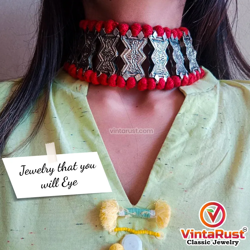 Vintage Afghan Kuchi Choker Necklace