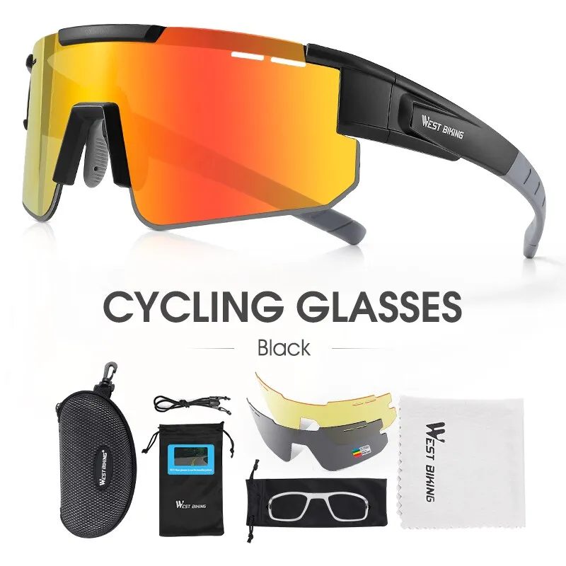 West Biking Unisex Semi Rim Tr 90 Polarized Sport Sunglasses