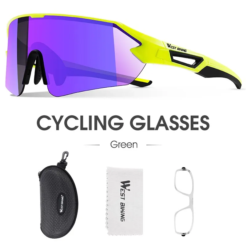 West Biking Unisex Semi Rim Tr 90 Polarized Sport Sunglasses