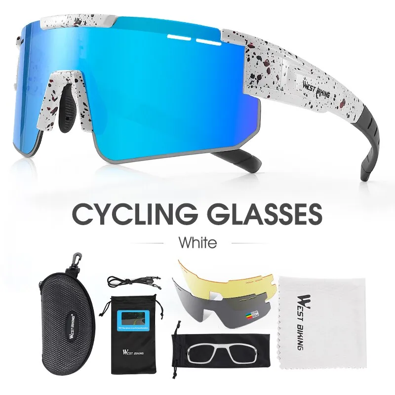 West Biking Unisex Semi Rim Tr 90 Polarized Sport Sunglasses