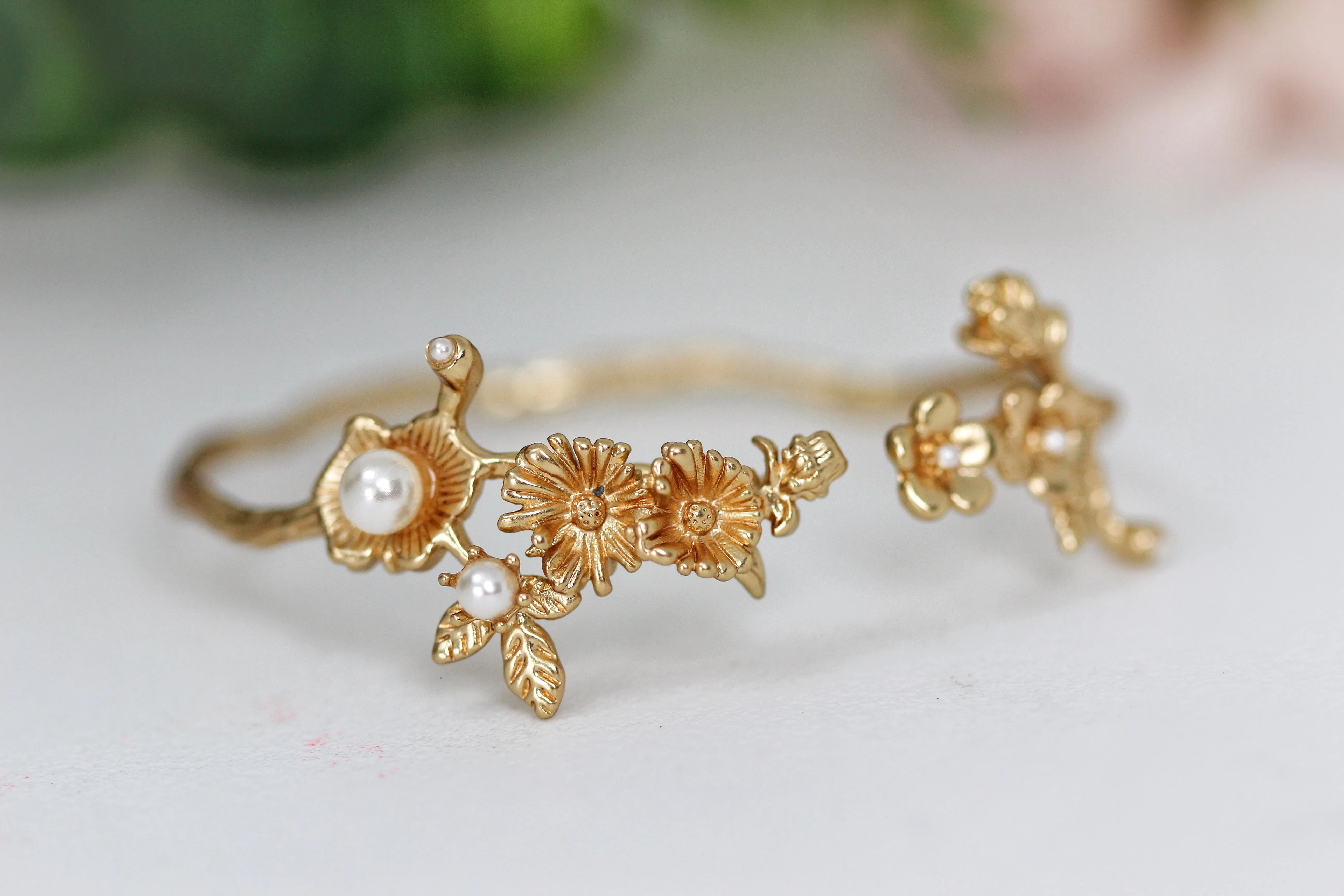 Whimsical Meadows Floral Bracelet