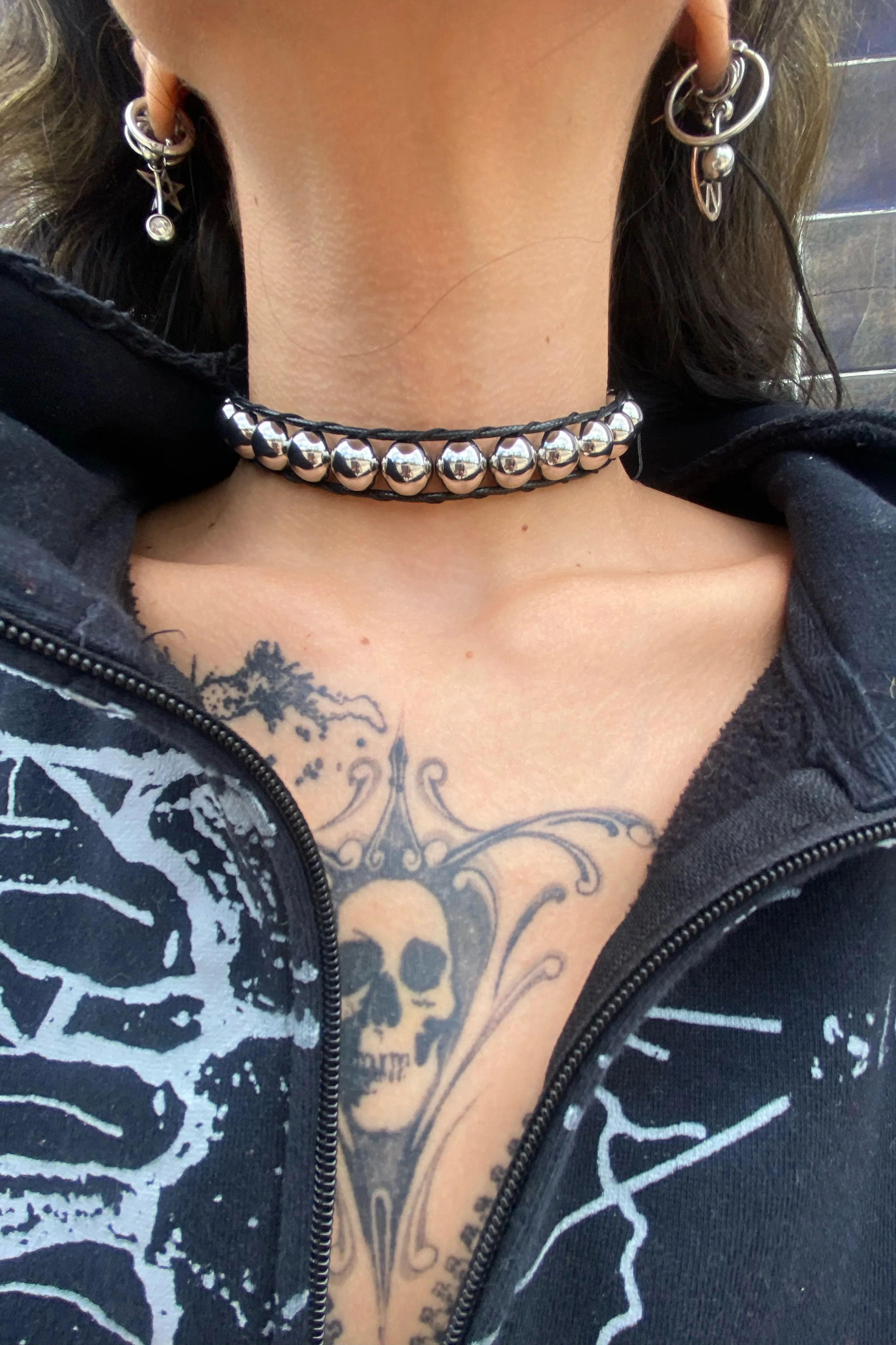 Woven Ball Chain Choker