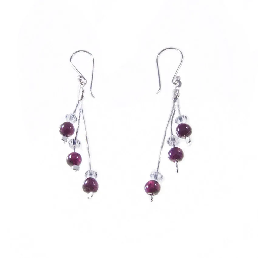 Xuxek Earrings - Amethyst