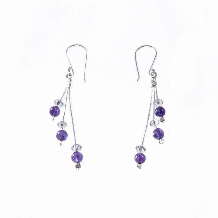 Xuxek Earrings - Amethyst